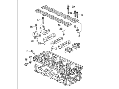 1993 Acura Integra Cylinder Head - 12100-P30-010