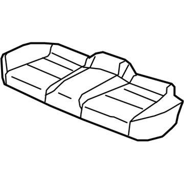 Acura 82131-TK4-A31ZA Rear Seat Cushion Cover (Gray) (Leather)