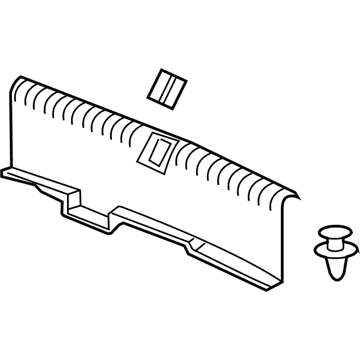 Acura 84640-TX6-A01ZA Rear Panel Lining Assembly (Premium Black)