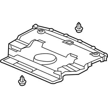 Acura 84620-TY3-A01ZA Lining Assembly, Trunk (Upper) (Premium Black)