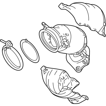 2023 Acura TLX Catalytic Converter - 18020-6S9-305