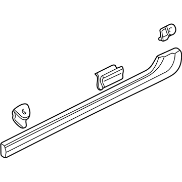 Acura 72910-ST8-003 Molding Assembly, Right Rear Door