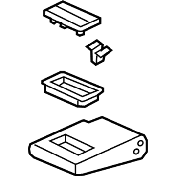 Acura 82980-SZN-A51ZC Rear Arm Rest (Nightfall Amethyst)