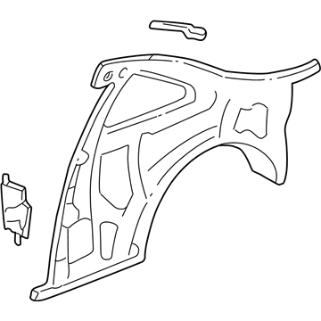 Acura 64700-ST7-A01ZZ Panel, Left Rear Inside