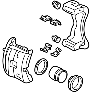 2018 Acura TLX Brake Caliper - 45019-TZ3-A00