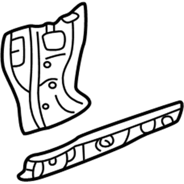 Acura 64530-S87-A00ZZ Pillar, Left Front (Lower) (Inner)