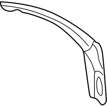 Acura 63720-S3V-A00ZZ Gutter, Left Rear Pillar