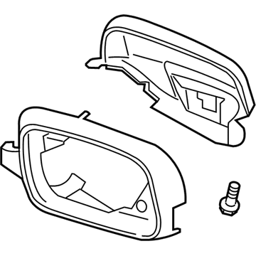 Acura 76251-TK4-A02ZN Housing Set Left (Alabaster Silver Metallic)