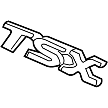 Acura 75722-SEC-A01 Emblem Rear (Tsx)