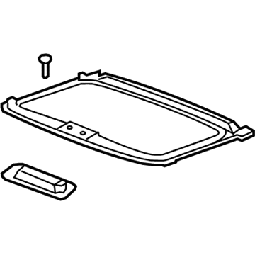 Acura 70600-TK4-A02ZB Sunshade Assembly (Premium Ivory)