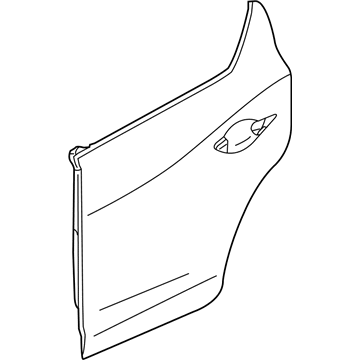 Acura 67651-T3R-A00ZZ Skin, Rear Left Door