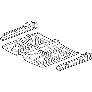 Acura 65100-ST8-A00ZZ Floor, Front