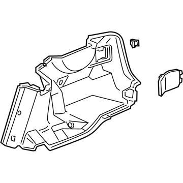 Acura 84651-TL0-E02ZB Lining Assembly, Driver Side Trunk Side (Gray Eleven)