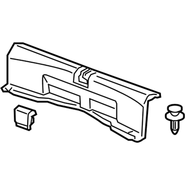 Acura 84640-TL2-A01ZA Lining Assembly, Rear Panel (Star Black)