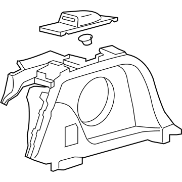 Acura 84630-STK-A01ZB Lining, Right Rear Side (Medium Gray)