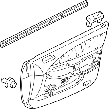 2000 Acura TL Door Trim Panel - 83583-S0K-A00ZD
