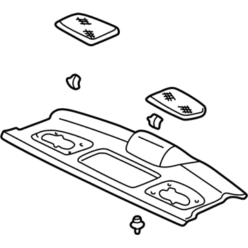 Acura 84500-SZ3-A01ZC Tray Assembly, Rear (Mild Beige)