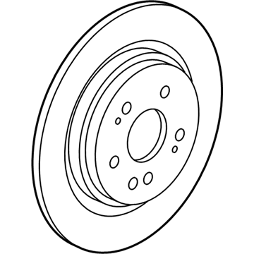 Acura 42510-TJB-A01 Rear Disc Brake Rotor