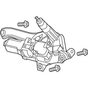 Acura 76700-TZ5-A01 Motor, Rear Windshield Wiper