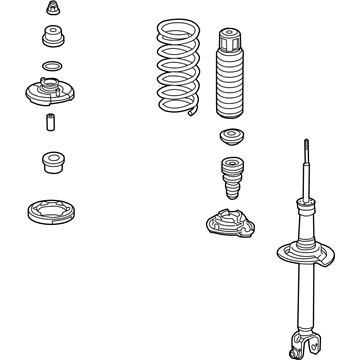 Acura 52610-TK5-A03 Right Rear Shock Absorber Assembly