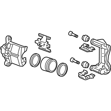 Acura 43018-STX-A01 Right Rear Brake Caliper Sub-Assembly