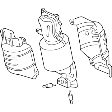 Acura 18180-5MJ-A00 Converter Assembly, Front Primary