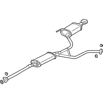 Acura 18030-S3V-A21 Muffler Set, Passenger Side Exhaust