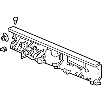 Acura 84627-TYA-A12ZA Component, Front (Deep Black)