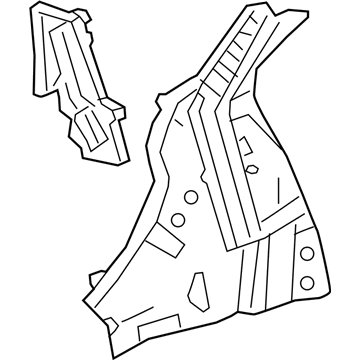 Acura 64730-TJB-315ZZ Wheelhouse Component Left