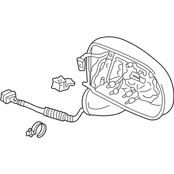 Acura 76201-SZ3-A42YE Passenger Side Mirror Housing (Quantum Gray Metallic)