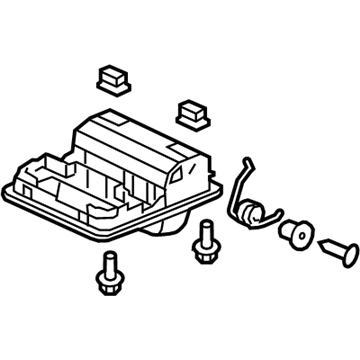 Acura 83250-TA0-A51ZG Console Assembly, Roof (Premium Ivory) (Long)