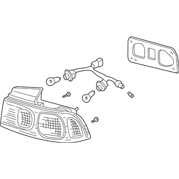 Acura 33550-ST8-A01 Taillight Assembly, Driver Side