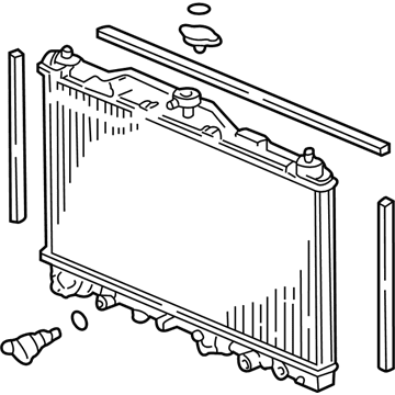 Acura 19010-P5A-003 Radiator (Denso)