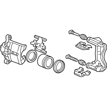 Acura 45019-S0K-A01 Caliper Sub-Assembly L Front