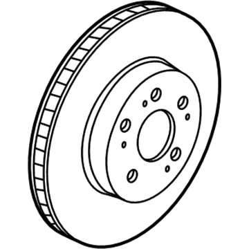 Acura 45251-S6M-A10 Front Disc Brake Rotor (16")