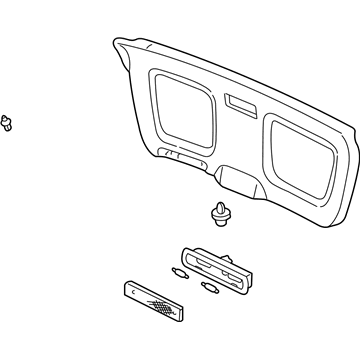 Acura 84431-S3V-A02ZA Lining Assembly, Tailgate (Graphite Black)