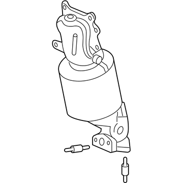 Acura 18280-5WS-A00 Converter Assembly, Rear Primary