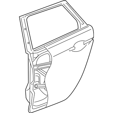 Acura 67510-TL7-A90ZZ Panel, Right Rear Door (Dot)