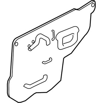 Acura 72861-SEP-A00 Left Rear Door Hole Seal