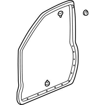 Acura 72310-S3V-A01 Front Passenger Door Mounted Weather Seal