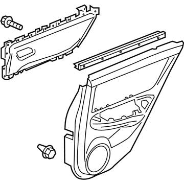 2013 Acura ZDX Door Trim Panel - 83760-SZN-A02ZB