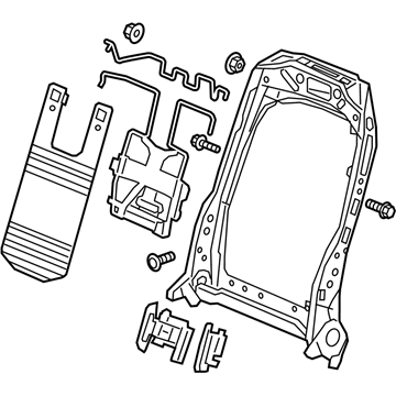 Acura 81526-TJB-A22 Frame, Left Front Seat-Back