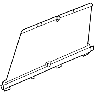 Acura 83780-TZ5-A01ZC Interior-Rear Door-Sunshade Left