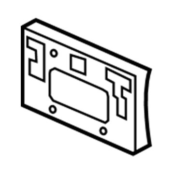 Acura 71145-SJA-A00 Front License Plate Base