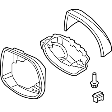 Acura 76205-TL0-E21ZK Passenger Side Housing Set (Basque Red Pearl)