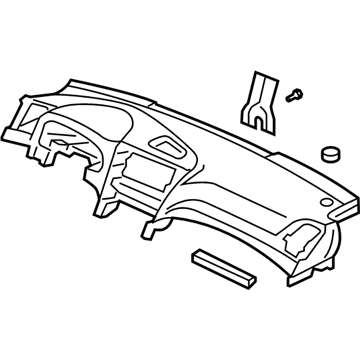 Acura 77120-SEP-A03ZA Dashboard Instrument Cluster Panel (Graphite Black)