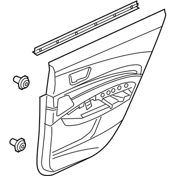 Acura TLX Door Trim Panel - 83701-TZ3-A31ZB