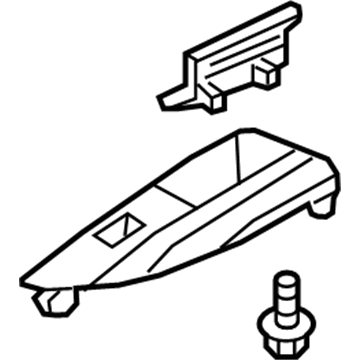 Acura 83753-TZ3-A01ZA Panel Assembly, Left Rear Door Trim (Satin Chrome Plating)