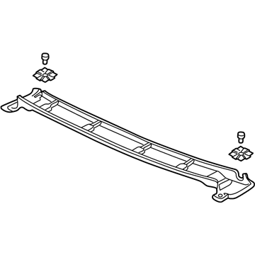 Acura 83205-SL0-T00ZB Garnish Assembly, Front Roof Rail (Real Black)