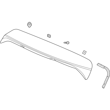 Acura 74950-TYA-A01ZF Garnish Assembly Nh885M